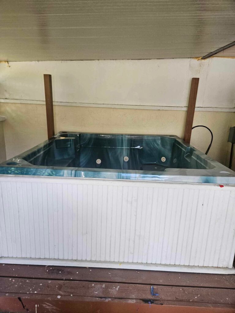 Hot tub removal